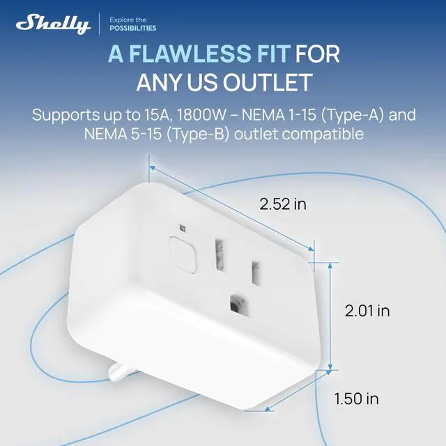 Alt view image 7 of 7 - Smart Plug UL, WiFi, Bluetooth, Zigbee, Matter Outlet with Power Metering, Works with HomeKit, Google Home, Alexa, Home Assistant, Smart Socket, Easy Setup Plug US Gen4 (2 Pack)