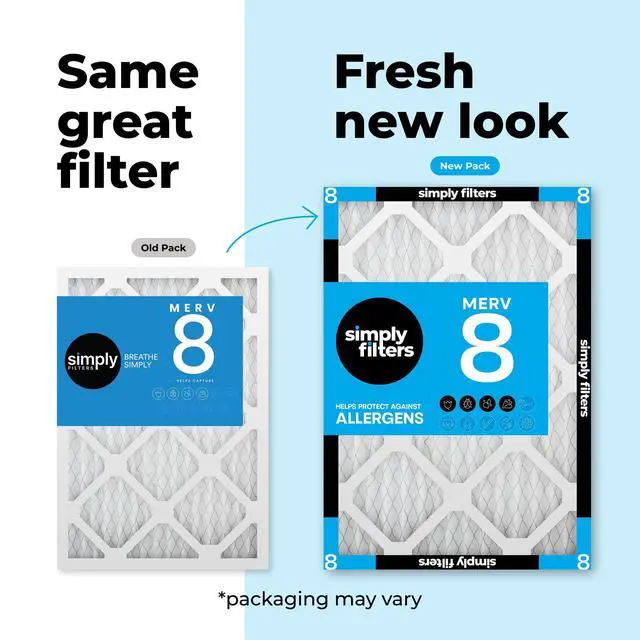 Alt view image 3 of 7 - 20x20x1 Air Filter, Merv 8, MPR 600, 6 Pack, Furnace Air Filter for HVAC (Actual Size: 19.75"x19.75"x0.75") DUST, Pet, & Allergy Control