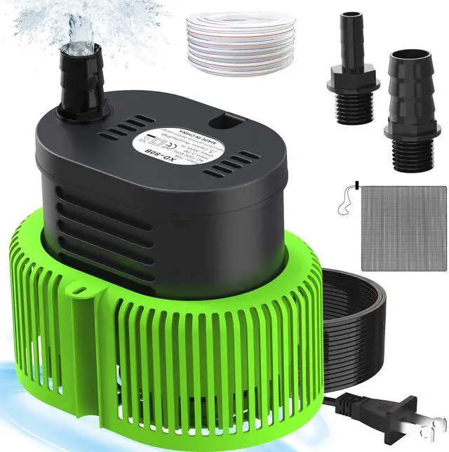 Main image of 850GPH Pool Cover Pump, Submersible Sump Pump above Ground | 16FT Drain Hose, 25FT Power Cord, 3 Adapters, Compact Design, Fast Water Removal for Pool Covers and Above Ground Pools