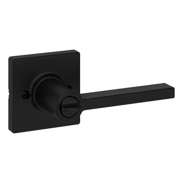 Alt view image 2 of 7 - Casey Entry Door Handle with Lock and Key, Secure Keyed Reversible Lever Exterior, For Front Entrance and Bedrooms, Matte Black, Pick Resistant Smartkey Rekey Security and Microban