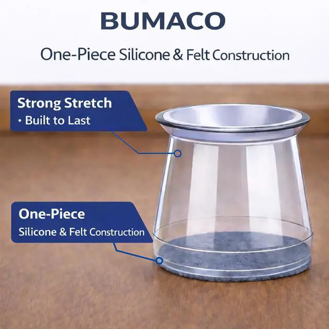 Alt view image 6 of 7 - 40Pcs Chair Leg Floor Protectors for Hardwood Floors Anti-Scratch | Silicone Furniture Cups Reduce Noise Felt Pads Covers to Protect Floors Easy to Remove Universal L Clear Fit (1-5/16" to 2")