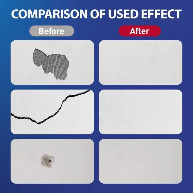 Alt view image 3 of 7 - Drywall Repair Kit, 2-Pack Wall Mending Agent, Wall Spackle with Tools | Includes Scraper and Sandpaper. For Wall Surface Hole Fill, Quick And Easy Solution