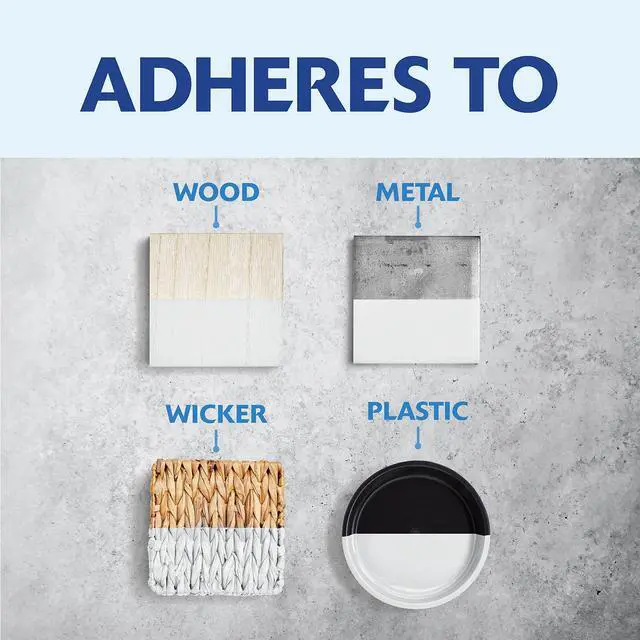 Alt view image 6 of 7 - Painter's Touch Latex Brush-On Paint, Semi-Gloss White | Interior/Exterior Durability, Multi Surface (Metal, Wood and More), Fast Dry, Chip and Fade Resistant, Quart