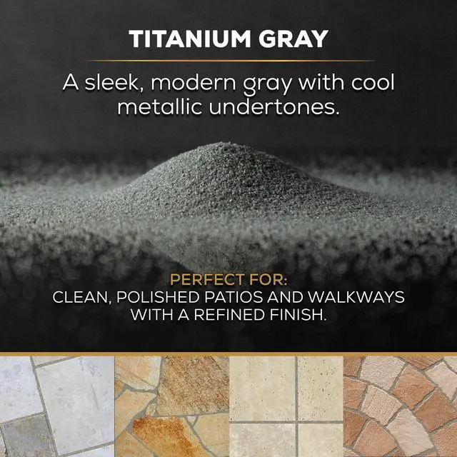 Alt view image 2 of 7 - 10 Pound Titanium Gray Polymeric Sand with Revolutionary Ceramic Flex Technology for Stabilizing Paver Joints/Gaps, 1/8 up to 4, Professional Grade Results