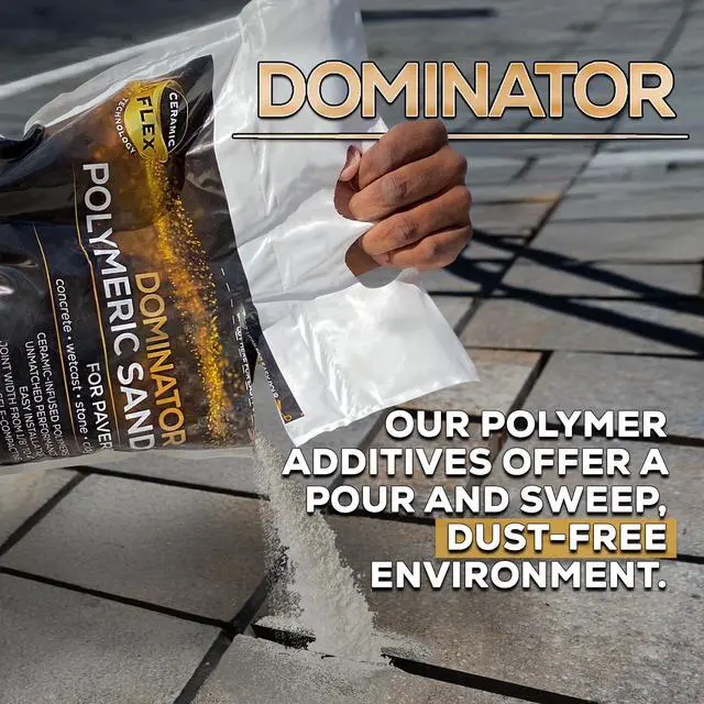 Alt view image 4 of 7 - 10 Pound Titanium Gray Polymeric Sand with Revolutionary Ceramic Flex Technology for Stabilizing Paver Joints/Gaps, 1/8 up to 4, Professional Grade Results