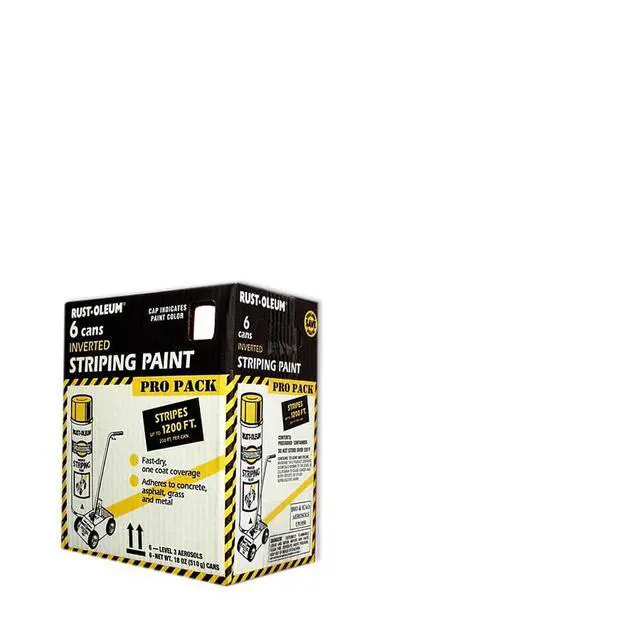 Alt view image 2 of 4 - Professional Inverted Striping White Spray Paint | Parking Lot Striping, Athletic Field Marking, High Visibility Lines, Upside Down Spray System, Durable Coverage, 18 oz