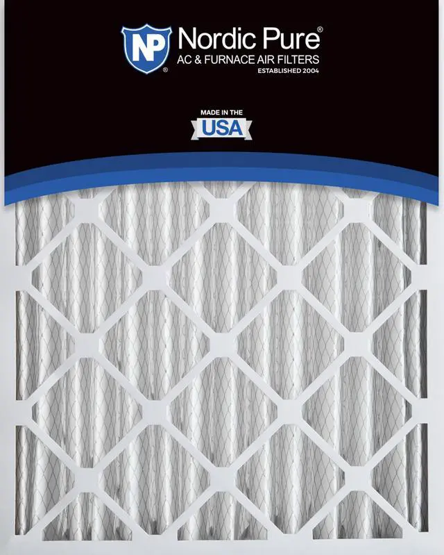 Alt view image 5 of 7 - 20x25x4 (19_1/2 x 24_1/2 x 3_5/8) Pleated MERV 12 Air Filters 2 Pack | Actual Size: 19 1/2 x 24 1/2 x 3 5/8 Made in USA, Advanced HVAC Filtration, Mid-Sized Airborne Particles, Pet Dander & Smoke