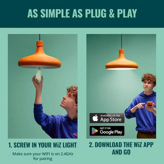 Alt view image 6 of 7 - Smart Light Bulbs, Sunset to Sunrise Automation + Motion Detection + Control with Voice or App, Full Color A19 60W 800LM Indoor, Matter Compatible -3 Pack