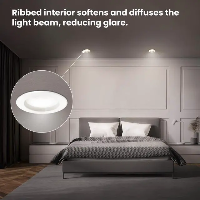 Alt view image 7 of 7 - 5/6in LED Recessed Downlight Retrofit Kit, 75W Eq