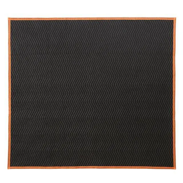 Alt view image 4 of 7 - Reinforced Tear-Resistant Moving Blankets, 72" x 80", Black, 6-Pack