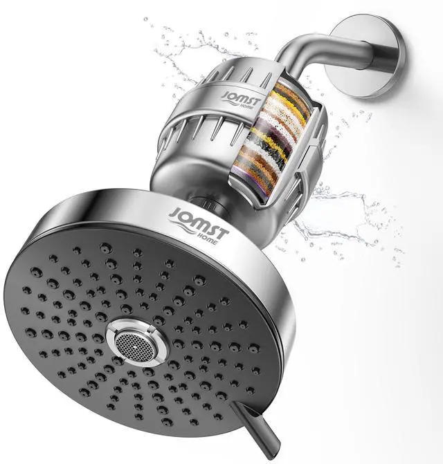 Main image of Filtered Shower Head COMBO for Healthier Skin & Hair | 3 Mode High Pressure Shower Heads with 25-Stage Filtration | Removes 99.947% Chlorine & Heavy Metals | Shower Head with Filters - Chrome