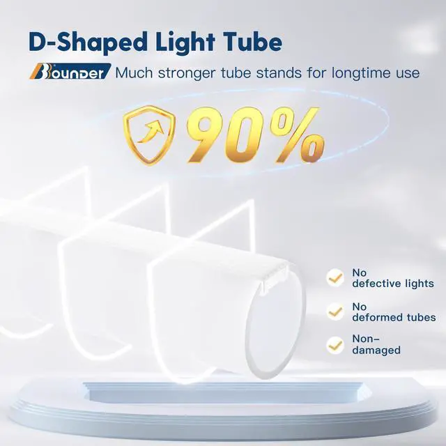 Alt view image 3 of 7 - 4Pack 4FT LED Shop Light, 65000K, 40W=250W, Linkable for Garage | 4400LM, 48Inch Integrated Utility Fixture, Surface + Hanging Mount, Super Bright Shop Lights for Workshop & DIY Users, Black