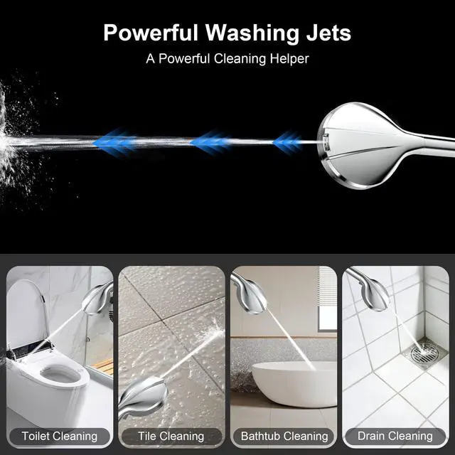 Alt view image 6 of 7 - Filtered Shower Head with Handheld, 3 Filters, Hard Water Softener | 9 Spray Modes, High Pressure, 20-Stage Filtration, Remove Chlorine and Heavy Metals, Relieve Dry Itchy Skin, Hose Included