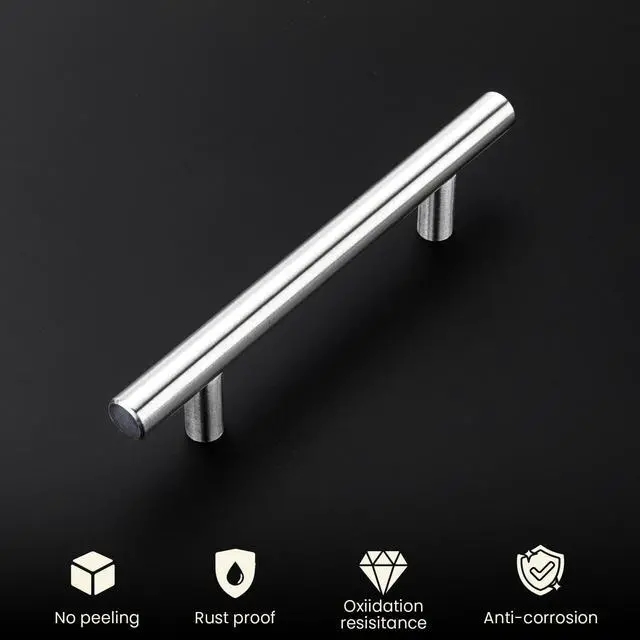 Alt view image 2 of 7 - 30 Pack 3 Inch Brushed Nickel Cabinet Pulls Modern Cabinet Handles - Brushed Nickel Drawer Pulls Stainless Steel Cabinet Hardware,5 Inch Overall Cabinet Door Handles for Cabinets,Cupboard