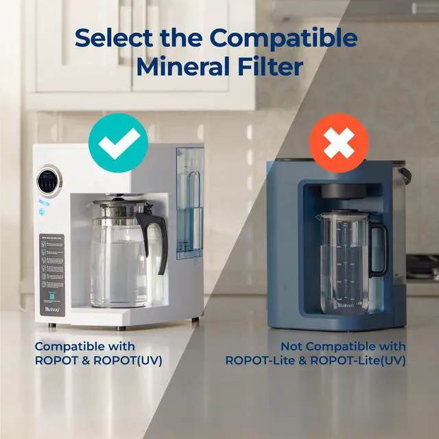 Alt view image 2 of 7 - Official Dual-Pack Remineralization Filters, One-Year Set | for RO100ROPOT, Alkaline for Reverse Osmosis Filter, Remineralize and Increase pH for Pure Drinking Water