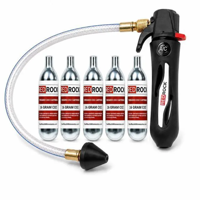 Main image of Gallo Drain Gun with 5 Unthreaded CO2 Cartridges for A/C Condensate Line Air Conditioner Cleaner Blaster Opener Kit with Five Cartridge Clears HVAC Clogs