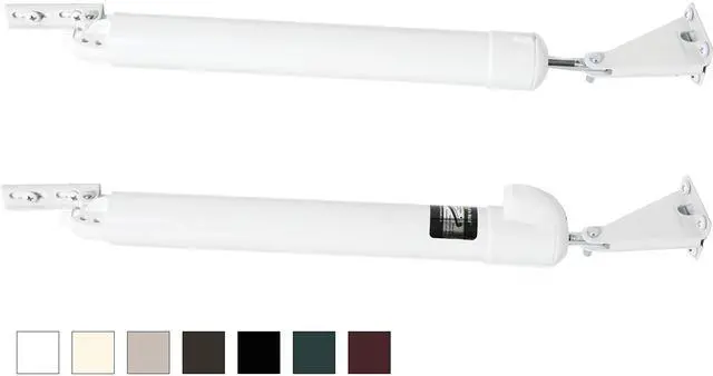 Main image of GREENSTAR Touch 'n Hold Smooth - Dual Door Closer System - Heavy Duty - for (Medium and Heavy Weight) Storm, Screen, & Security Doors - New Doors or Replacement for Previous Units (White)