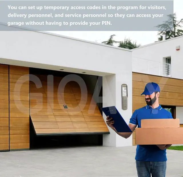 Alt view image 7 of 7 - Universal Garage Door Opener Keypad for Liftmaster Chamberlain Craftsman Wayne Dalton Openers Produced Since 1993, Wireless Keypad Keyless Entry, Replaces 877/878MAX 377/977/877/66LM, Safe Security