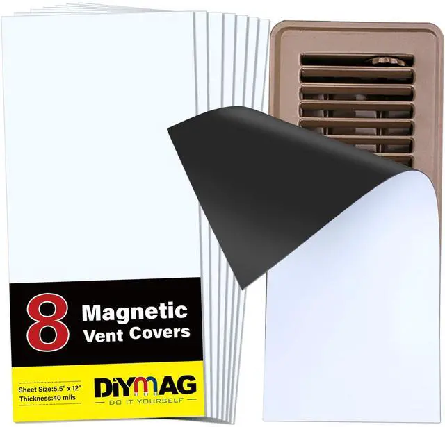 Main image of Magnetic Vent Covers-5.5" x 12",8 Pack | Strong Vents Cover for Decorative Floor Standard Air Registers Wall and Ceiling Register Homes and RV HVAC