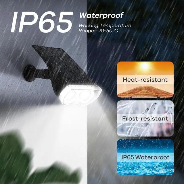 Alt view image 6 of 7 - Solar Lights Outdoor Waterproof Landscape Spotlight Daylight 2 Pack | Starray, 3 Lighting Modes, 6500K, Dusk to Dawn, Auto On Off for Landscape Garden Yard Tree Flag Pathway Patio House Sign