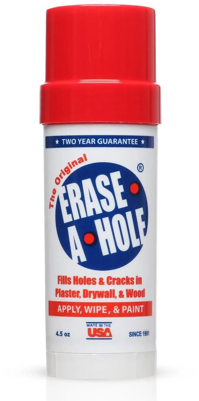 Main image of Wall Repair Stick Quick-Dry Nail & Screw Hole Filler for Drywall, Wood & Plaster No Sand Spackle Alternative, Paintable Putty, 4.5 oz
