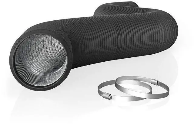 Main image of Flexible 150mm Aluminum Ducting, Heavy-Duty Four-Layer | Heavy-Duty Four-Layer Protection, 25-Feet Long for Heating Cooling Ventilation and Exhaust