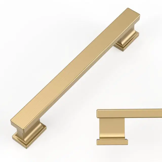 Main image of 10 Pack Champagne Bronze Cabinet Pulls 5" | Kitchen Cabinet Handles Cabinet Hardware Kitchen Handles for Cabinets Cupboard Handles Drawer Pulls ZH00013