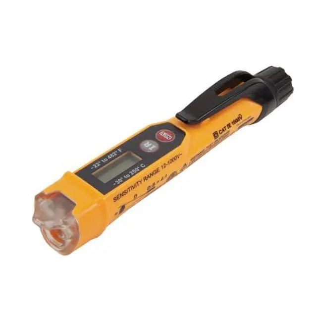 Alt view image 2 of 7 - NCVT-4IR Non-Contact Voltage Tester, 12-1000V AC Pen with IR Thermometer -22 to 482-Degree Fahrenheit, LED and Audible Alarms, Pocket Clip