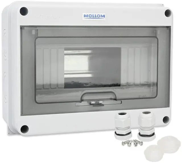 Main image of 8 Way Circuit Breaker MCB Distribution Protection Box | DIN Rail, IP65 Waterproof, Indoor and Outdoor
