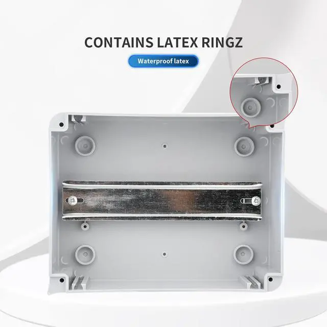 Alt view image 5 of 7 - 8 Way Circuit Breaker MCB Distribution Protection Box | DIN Rail, IP65 Waterproof, Indoor and Outdoor