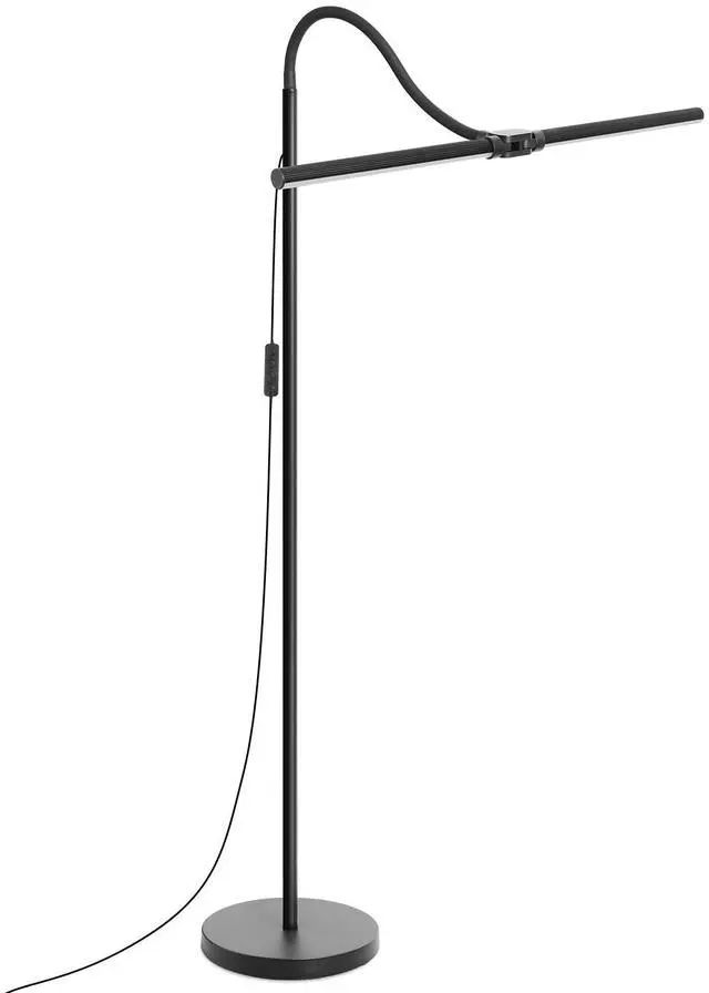 Alt view image 7 of 7 - LED Floor Lamp, 18W/2000LM Bright Reading Floor Lamp for Office with Double Head, Adjustable Gooseneck Dimmable Modern Standing Light for Lash Extension Craft, Eye Caring Floor Lamps for Living Room