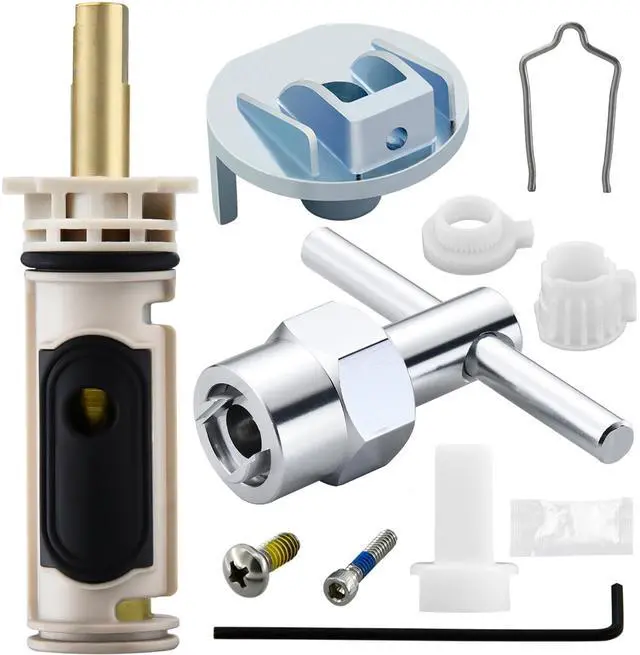 Main image of Shower Cartridge Kit Compatible with Moen 1222 Replacement Cartridge | Complete Kit, Brass Core, Fix Leaks, Drips, Temperature Issue, Stiff Handle, Easy Fix for Posi Temp Shower and Tub Faucets