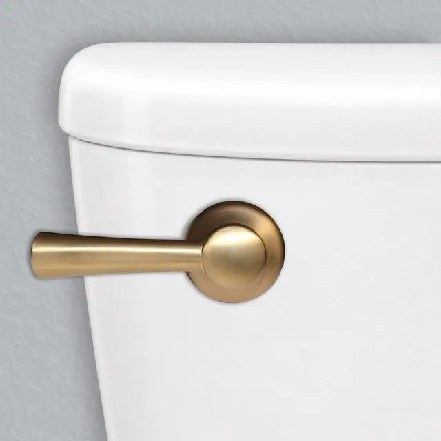 Alt view image 2 of 5 - Strongarm Universal Metal Toilet Handle & Lever in Brushed Gold
