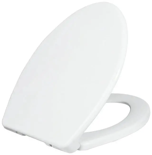 Main image of LUXE TS1008E Slow Close Elongated Comfort Fit Toilet Seat, White | with Slow Close, Quick Release Hinges, and Non-Slip Bumpers