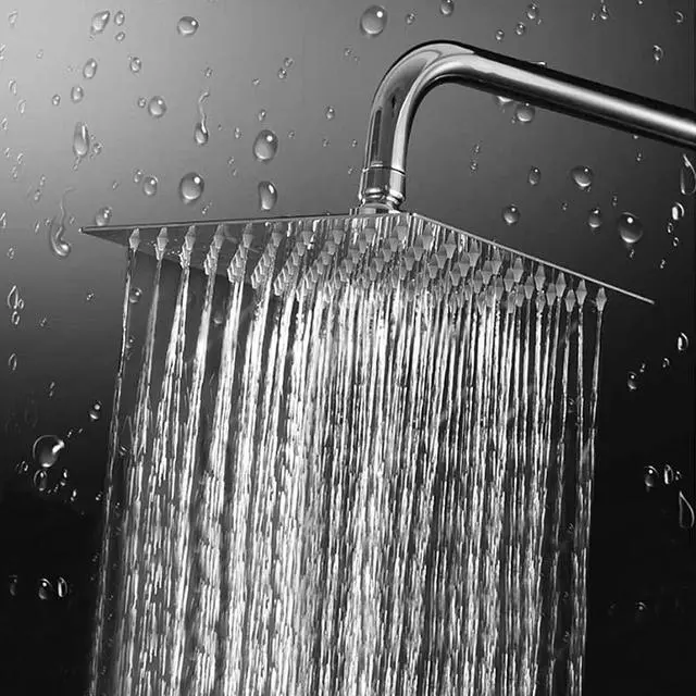 Alt view image 7 of 7 - Rain Shower Head, High Flow Stainless Steel Square Rainfall Shower, High Pressure Design, Awesome Shower Experience Even At Low Water Flow (8 Inch, Chrome Finish)