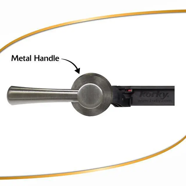 Alt view image 3 of 6 - Strong Arm Metal Toilet Handle and Lever - Universal to Fit Front, Angled, Side, Left, and Right Mount Toilets - Brushed Nickel, Simple Style, 6074BP