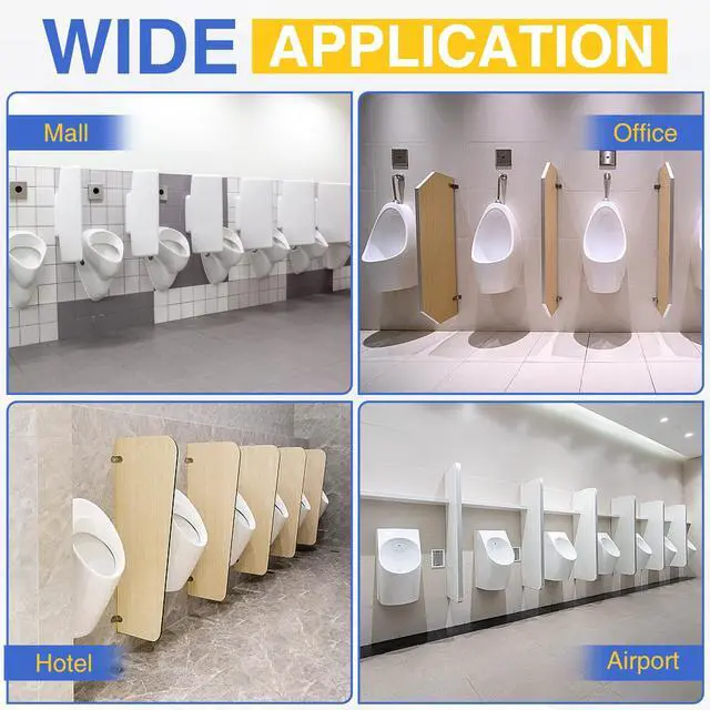 Alt view image 7 of 7 - 48 PACK Urinal Deodorizer Screen with 100 Gloves-3D Wave Anti-Splash Odor Protection Urinal Cakes for Men Toilets, Four Scents Urinal Mats