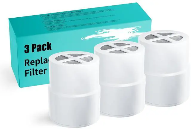 Main image of Shower Head Filter Replacement Compatible with Jolie, 3-Pack | Compatible with Jolie showerheads. Features KDF with Vitamins C & E. Durable structure withstands 40°F-110°F water