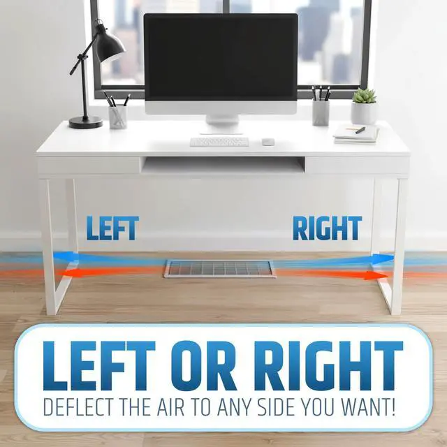 Alt view image 3 of 7 - Powerful Magnetic Air Vent Deflector Sideways (Side Extender) - 3 Strong Neodymium Magnets (Upgraded Patented Design) - Fits 3"-6" Wide Floor/Wall/Ceiling Vents - 1.6"(H) - Adjustable from 12 to 23
