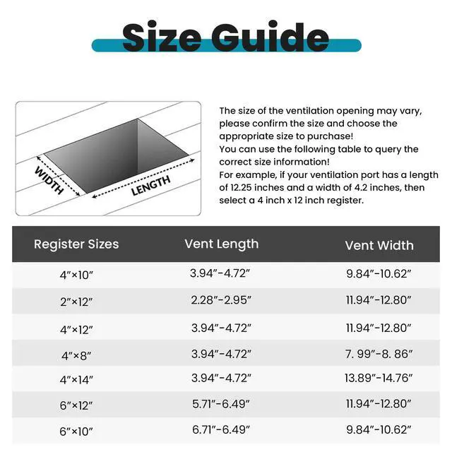 Alt view image 2 of 7 - Floor Register 4x10, 6 Pack Brown Floor Vent Covers | Heavy Duty Steel Walkable Floor Vents,Vent Covers for Home Floor