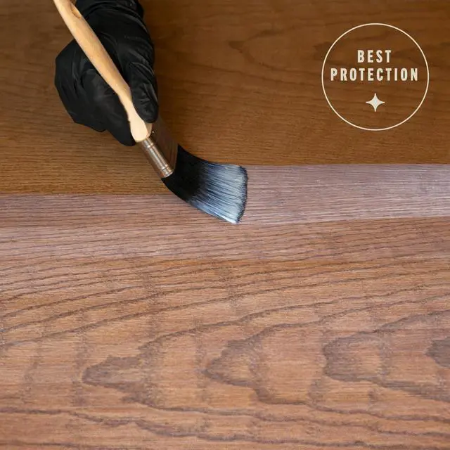 Alt view image 4 of 7 - Water-Based Ultimate Gloss Polyurethane | Water-Based, Crystal Clear, Interior Wood Protection, Fast Dry Time, Scratch Resistance, Covers Up to 62 Sq Ft, Half Pint