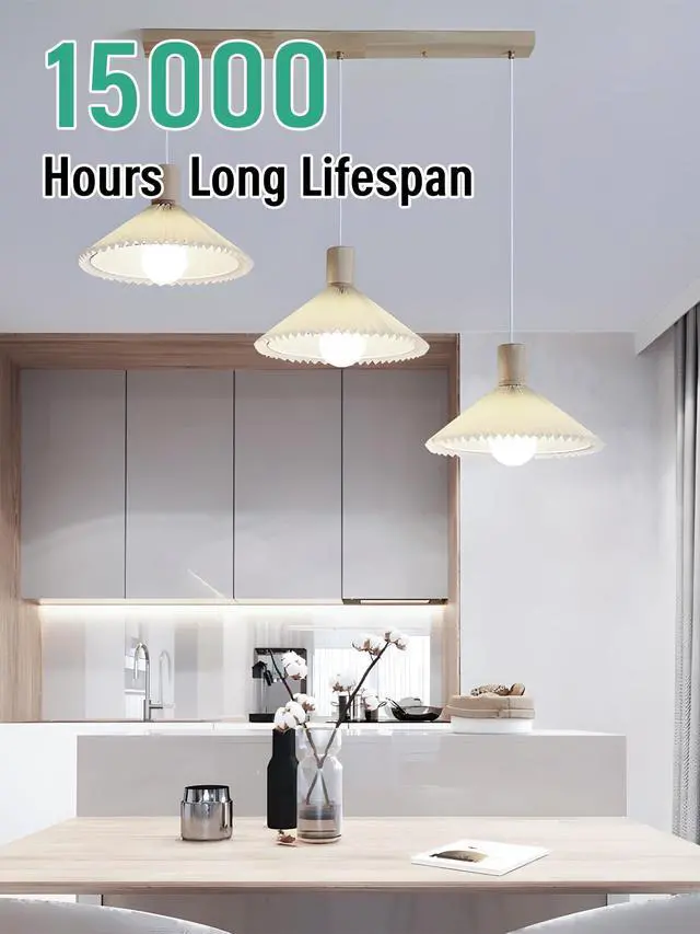 Alt view image 6 of 7 - 12 Pack LED Light Bulbs 100 Watt Equivalent, A19 5000K Daylight White | 15W Super Bright White Light 1500 LM, E26 Standard No Flicker Energy Saving Lamp Bulb for Home, Bedroom, Office, Non-Dimmable