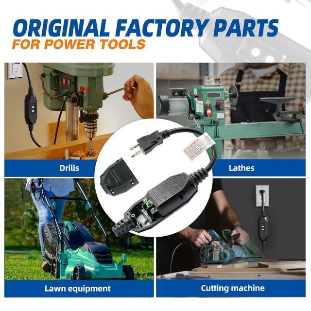 Alt view image 3 of 6 - G1215CM Patented Auto-Monitoring GFCI Replacement Plug Inline Assembly, G20CMR Manual Reset 15 Amp Grounded 3 Wires 3-Prongs for Power Tools, Lawn Equipment etc, UL Listed, 1 Pack, Black