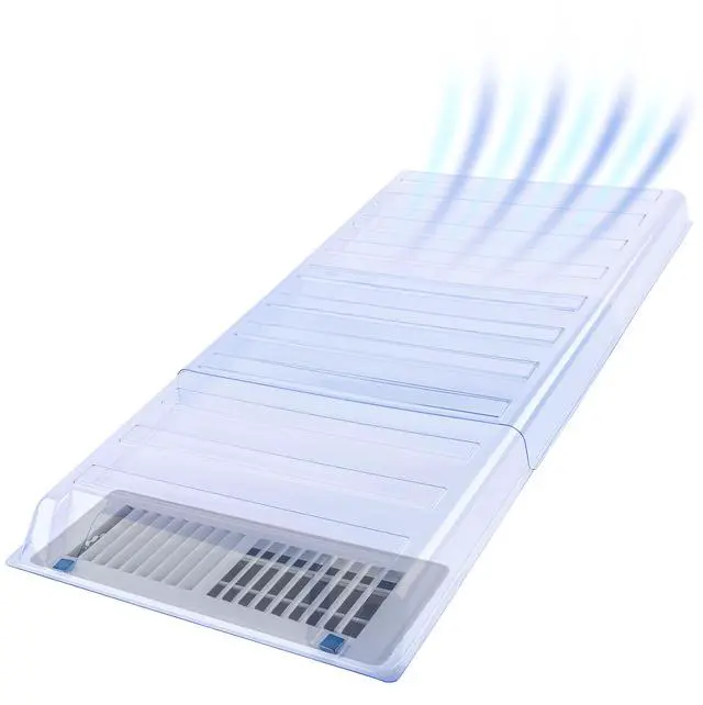Main image of Under Furniture Magnetic Vent Extender | 1.0mm Thick Premium Material, Fits Floor Registers 10" and 12" Wide, Adjusts From 17" to 33" Long