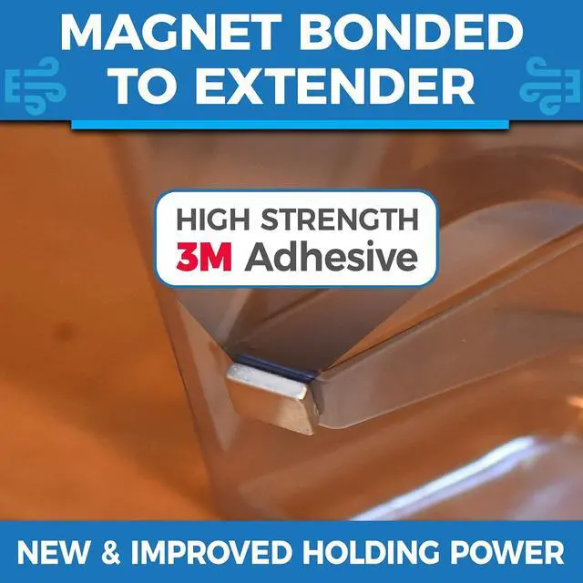 Alt view image 5 of 7 - Under Furniture Magnetic Vent Extender | 1.0mm Thick Premium Material, Fits Floor Registers 10" and 12" Wide, Adjusts From 17" to 33" Long
