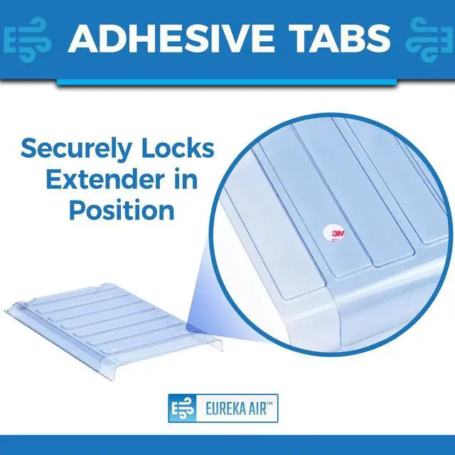 Alt view image 6 of 7 - Under Furniture Magnetic Vent Extender | 1.0mm Thick Premium Material, Fits Floor Registers 10" and 12" Wide, Adjusts From 17" to 33" Long