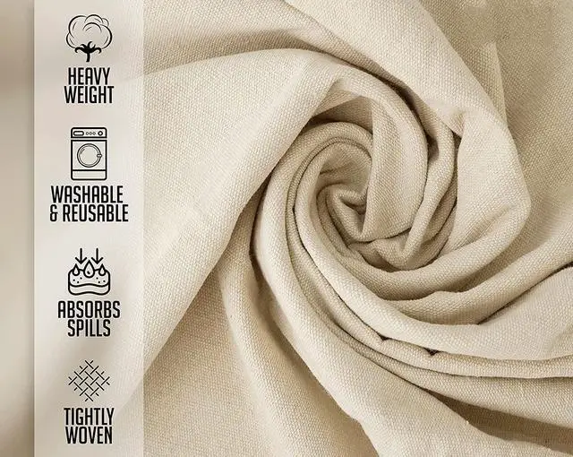 Alt view image 2 of 7 - Canvas Drop Cloth for Painting (Size 4' x12' Feet Pack of 4) Painters Drop Cloth for Painting, Furniture & Floor Protection All Purpose Thick Canvas tarp with Double Stitched Edges