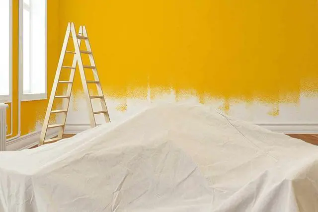 Alt view image 6 of 7 - Canvas Drop Cloth for Painting (Size 4' x12' Feet Pack of 4) Painters Drop Cloth for Painting, Furniture & Floor Protection All Purpose Thick Canvas tarp with Double Stitched Edges