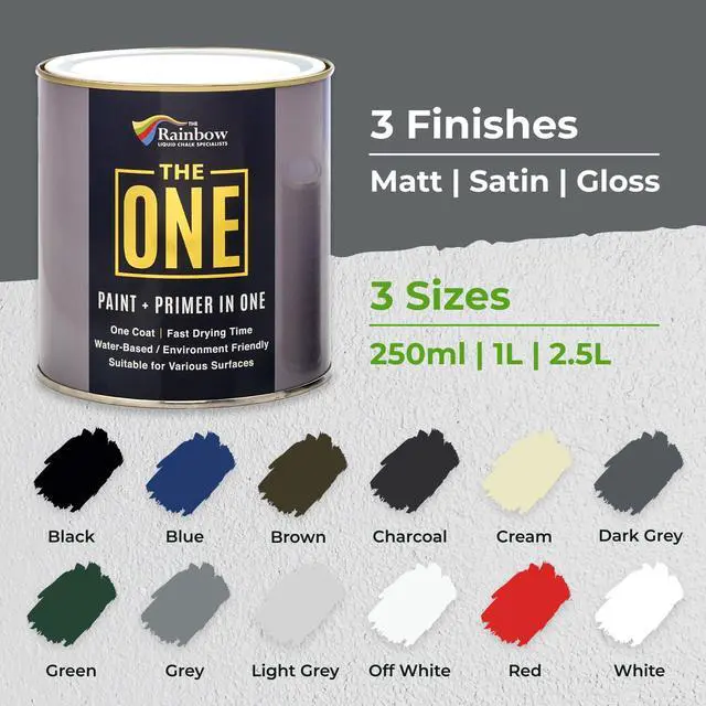 Alt view image 6 of 7 - Paint - Dark Grey - 250ml - GLOSS Finish, Multi Surface for Wood, Brick, Fence, Front Door, Furniture, Siding, Barn - Interior or Exterior