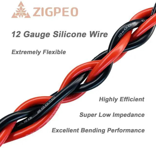Alt view image 3 of 7 - 12 AWG Silicone Wire 50FT, Extra Flexible 12 Gauge Stranded Copper Wire, High Temp 392 600V - RC, Automotive, Battery | Tinned Copper Conductor - 25FT Red & 25FT Black Spools